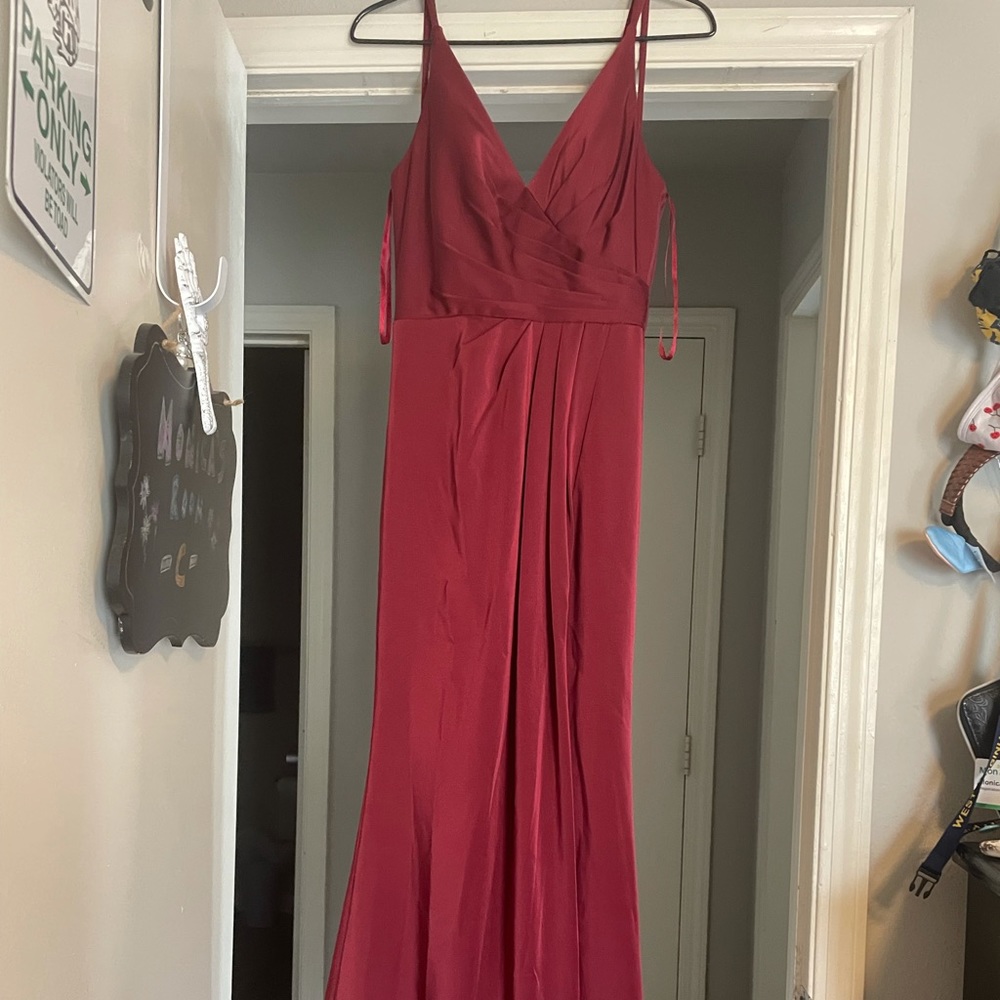 Maroon formal dress